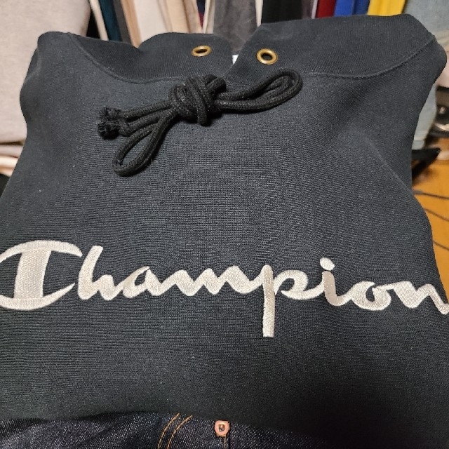 【未使用】Champion リバースウィーブ　スクリプトロゴパーカー11.5oz