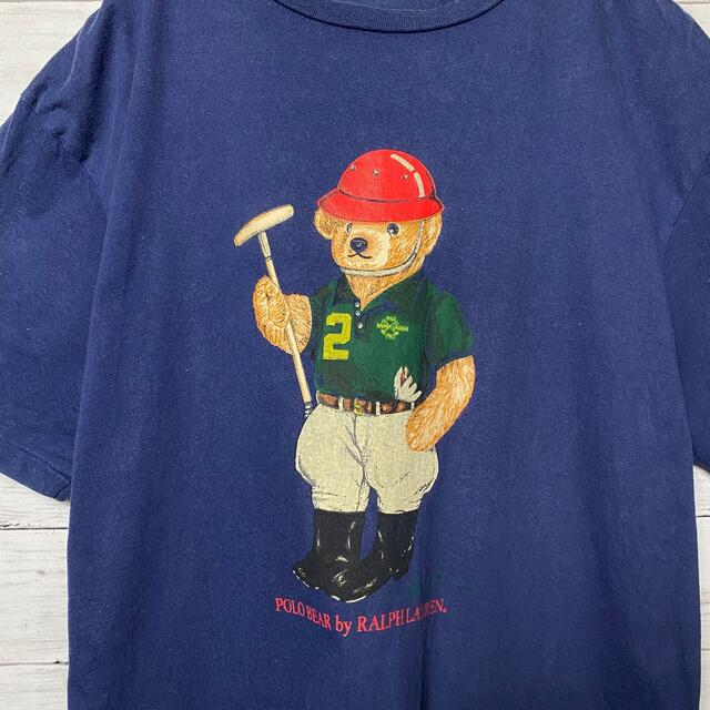 POLO RALPH LAUREN(ポロラルフローレン)の【入手困難】ポロベア　ポロラルフローレン　プリントデカロゴ　Tシャツ メンズのトップス(Tシャツ/カットソー(半袖/袖なし))の商品写真