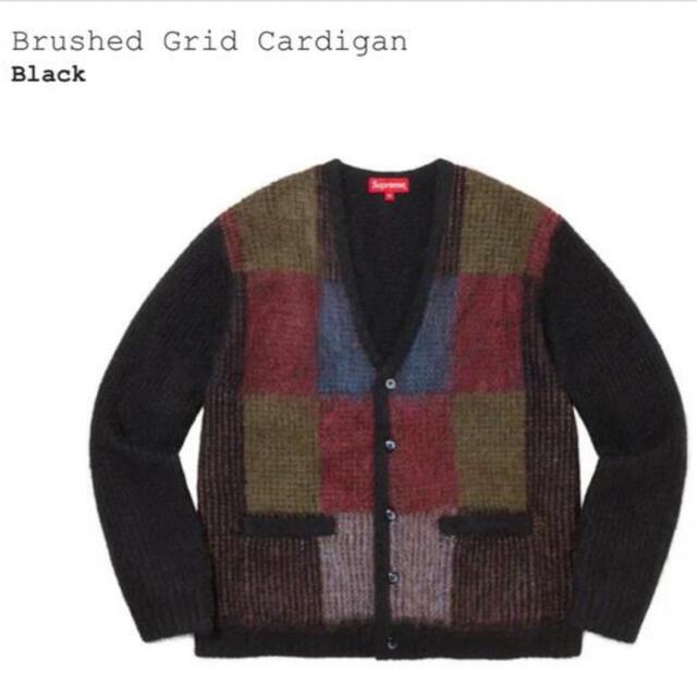 supreme シュプリーム Brushed Grid Cardigan