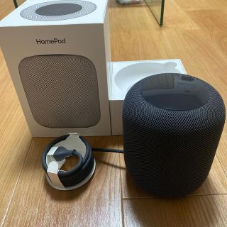 アップル(Apple)のAPPLE HOMEPOD スペースグレー(スピーカー)