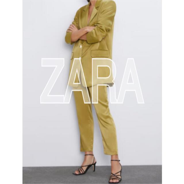 ZARA(ザラ)の●おいこママ様専用●ZARA サテンパンツ&ポケット付シャツ レディースのパンツ(クロップドパンツ)の商品写真