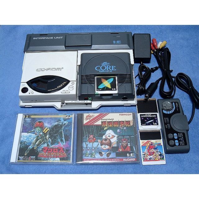 即日発送・新品 動作品 PCエンジン CDROM2 + コアグラ本体 ソフト3本