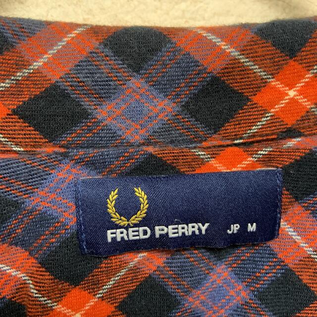 フレッドペリー　FRED PERRY ブルゾン　日本製　首周りチェック柄