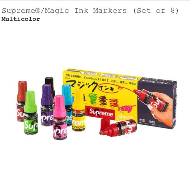 新品supreme 22ss MagicInk Markers(set of8)