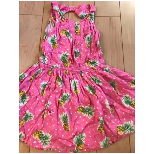 LC WAIKIKI ピンク　ワンピース　 104-110 100 キッズ/ベビー/マタニティのキッズ服女の子用(90cm~)(ワンピース)の商品写真