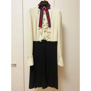 グッチ ひざ丈ワンピース(レディース)(フリル)の通販 24点 | Gucciの