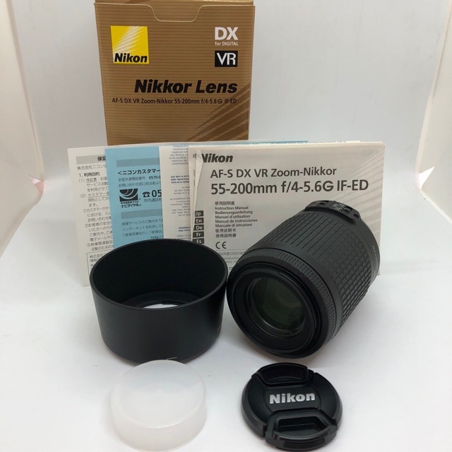 全て付き新品同様 Nikon AF-S 55-200mm f/4-5.6 VR 商品の状態 タイム