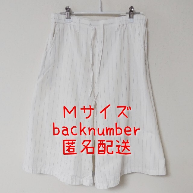 BACK NUMBER(バックナンバー)のM 〇backnumber 〇ガウチョパンツ〇  ストライプ レディースのパンツ(キュロット)の商品写真