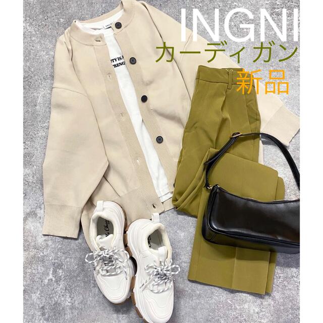 INGNI(イング)の【新品】INGNI☆クールネックミドル丈カーディガン レディースのトップス(カーディガン)の商品写真