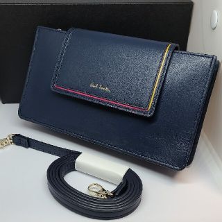 ポールスミス(Paul Smith)のポールスミス　ポシェット長財布　ネイビー(財布)