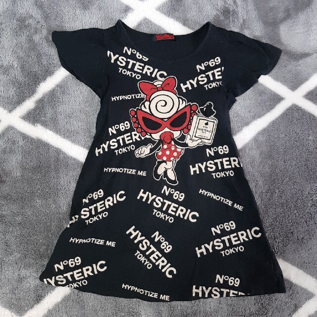 HYSTERIC MINI(ヒステリックミニ)のHYSTERIC MINI　ワンピース　半袖　140cm キッズ/ベビー/マタニティのキッズ服女の子用(90cm~)(Tシャツ/カットソー)の商品写真