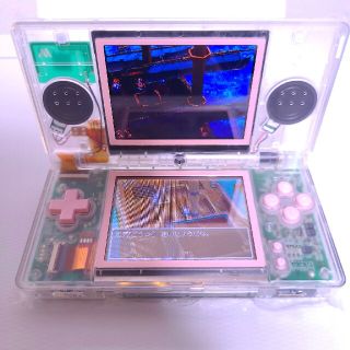 ニンテンドーDS(ニンテンドーDS)の任天堂DS lite スケルトン×ピンク(携帯用ゲーム機本体)