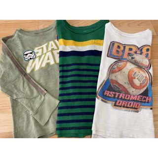 ギャップキッズ(GAP Kids)のGap 長袖Tシャツ XSサイズ 5歳 3枚セット(Tシャツ/カットソー)