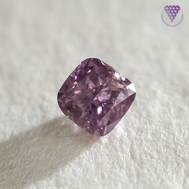 0.114 ct F.Dp.Pur.Pink SI2 天然 ピンク ダイヤ