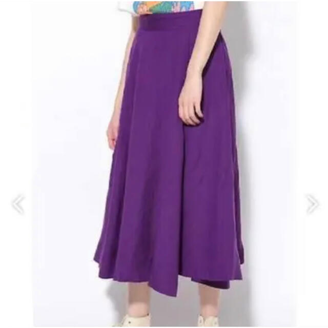 ROSE BUD(ローズバッド)のROSE BUD イレギュラーヘムライン　ロングスカート　リネン レディースのスカート(ロングスカート)の商品写真