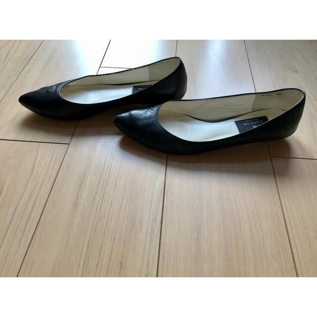 LANVIN COLLECTION(ランバンコレクション)の【送料込】LANVIN 黒パンプス24cm レディースの靴/シューズ(ハイヒール/パンプス)の商品写真