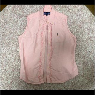 ラルフローレン(Ralph Lauren)の☆美品☆ ラルフローレン シャツ ノースリーブ 女の子 160(Tシャツ/カットソー)