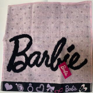 バービー(Barbie)のバービー　タオルハンカチ　未使用(ハンカチ)