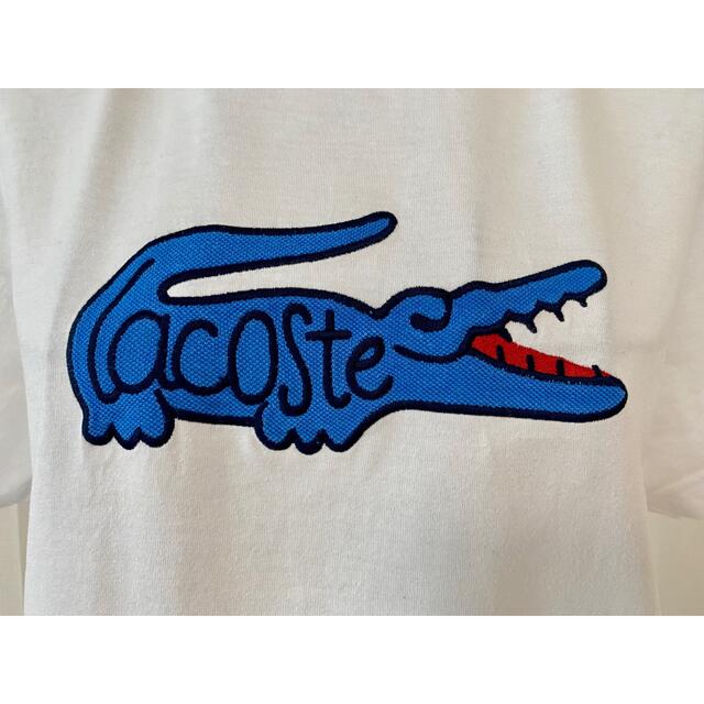 ラコステ LACOSTE ビック刺繍ロゴ Tシャツ S ユニセックスデザイン