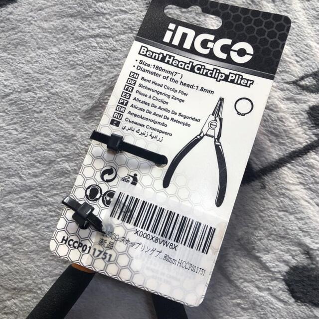 新品未使用　スナップリングプライヤー INGCO 自動車/バイクのバイク(工具)の商品写真