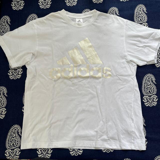 adidas(アディダス)のadidas アディダス　メンズ　ホワイトTシャツ M メンズのトップス(Tシャツ/カットソー(半袖/袖なし))の商品写真