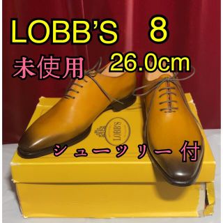 【未使用品】ロブス　LOBB'S ウィングチップ ブラウン 25.5cm