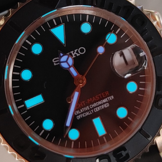 SEIKO Mod ヨットマスター仕様　ハイクラスカスタム　Nh35 メンズの時計(腕時計(アナログ))の商品写真