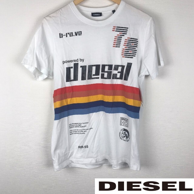 DIESEL(ディーゼル)の美品 ディーゼル 半袖Tシャツ ホワイト サイズS メンズのトップス(Tシャツ/カットソー(半袖/袖なし))の商品写真