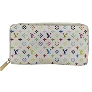 ルイヴィトン(LOUIS VUITTON)の♪♪LOUIS VUITTON ルイヴィトン 長財布 モノグラム マルチカラージッピーウォレット M60241 ホワイト(財布)