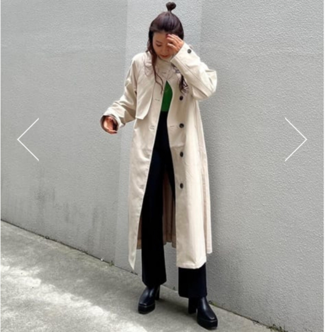 AZUL by moussy(アズールバイマウジー)のAZUL BY MOUSSY STAND COLLAR TRENCH COAT レディースのジャケット/アウター(トレンチコート)の商品写真