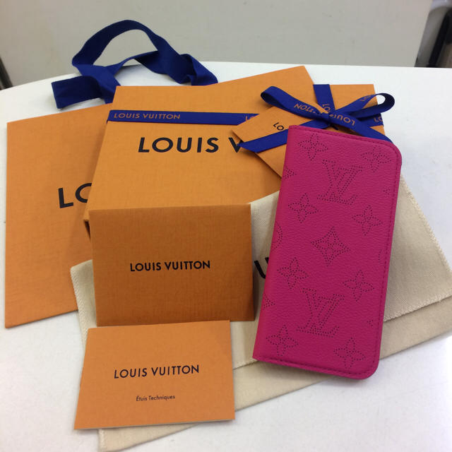 感謝の声続々！ VUITTON LOUIS - マヒナiPhone7フォリオ❤️ピンク 最新作❤️正規店購入新品❤️ヴィトン iPhoneケース