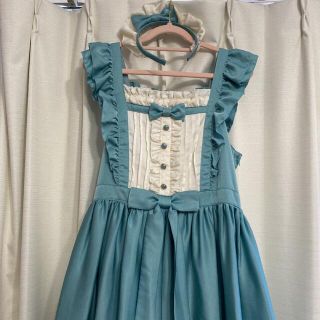 アンジェリックプリティー(Angelic Pretty)の【きらり様専用】Angelic Pretty♡Silky Lady JSK+KC(ひざ丈ワンピース)