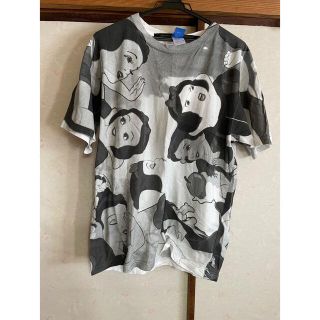 あちゃちゅむ　お花の体Tシャツ　白