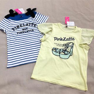 ピンクラテ(PINK-latte)の150cm  ピンクラテ　女の子トップス　二枚セット　新品(Tシャツ/カットソー)