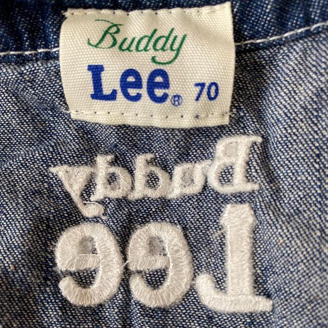 Buddy Lee(バディーリー)のBuddy Lee  デニム　ロンパース キッズ/ベビー/マタニティのベビー服(~85cm)(ロンパース)の商品写真