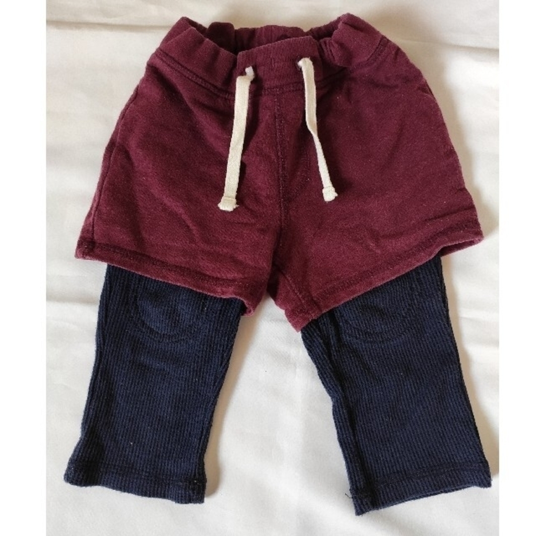 babyGAP(ベビーギャップ)のbabyGap　重ね着風　ズボン　90cm 18~24months　2枚組 キッズ/ベビー/マタニティのキッズ服男の子用(90cm~)(パンツ/スパッツ)の商品写真