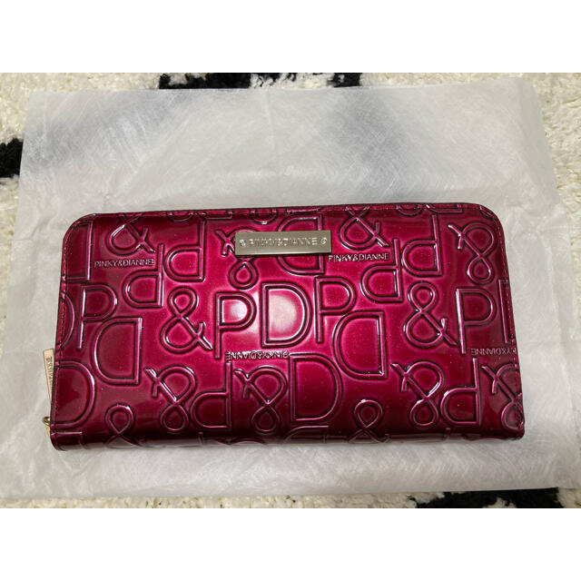 新品 ピンキー&ダイアン 長財布 財布 レッド 赤 レディース d28 レザー