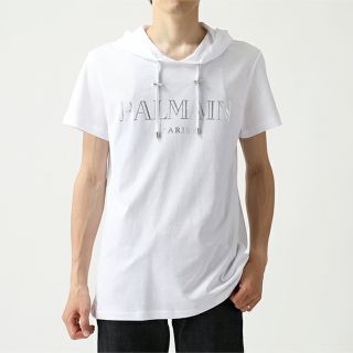 バルマン(BALMAIN)の BALMAIN バルマン RH11180 I057 フーディー 半袖 Tシャツ(Tシャツ/カットソー(半袖/袖なし))