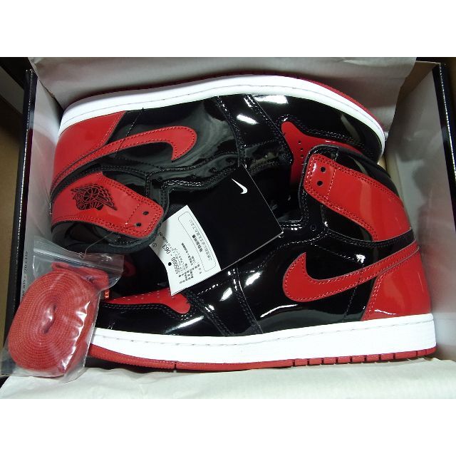 『ソルクレスタ』 27cm NIKE AIR JORDAN 1 HIGH PATENT BRED