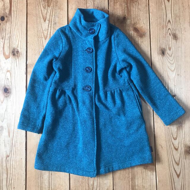 patagonia(パタゴニア)のキッズ　パタゴニア　ブルーグリーンロングコート キッズ/ベビー/マタニティのキッズ服女の子用(90cm~)(コート)の商品写真