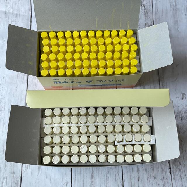 希少 羽衣チョーク フルタッチ 白72本&黄色72本セット 希少 羽衣チョーク フルタッチ 白72本&黄色72本セット