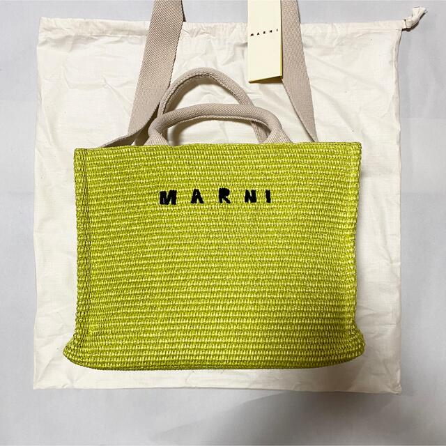 新品未使用！送料込み★MARNI★ラフィア製 スモールトートバッグ