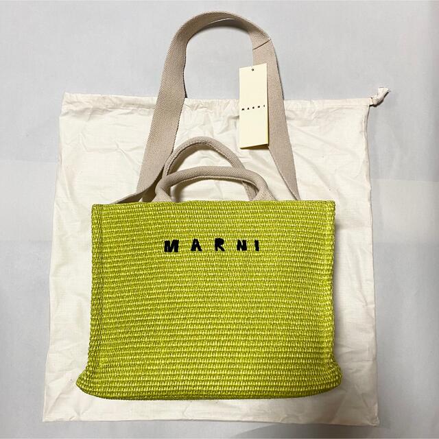 新品未使用！送料込み★MARNI★ラフィア製 スモールトートバッグ