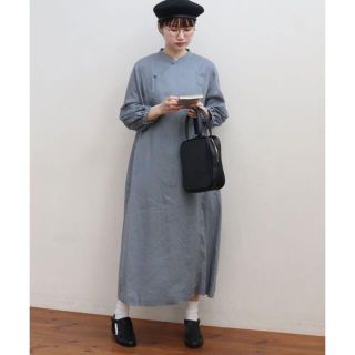 フィグロンドン(fig London)のfiglondon morning LINEN　chinois dress(ロングワンピース/マキシワンピース)