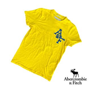 アバクロンビーアンドフィッチ(Abercrombie&Fitch)のAbercrombie&Fitch(アバクロ)メンズTシャツイエローMサイズ(Tシャツ/カットソー(半袖/袖なし))