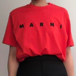 マルニ(Marni)の新品未使用◆MARNI KIDS ロゴレッドTシャツ(Tシャツ(半袖/袖なし))