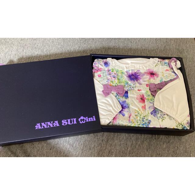 ANNA SUI mini 大人気花柄ワンピース・カバーオール　新品箱付き