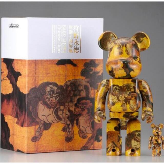 BE@RBRICK 狩野永徳 唐獅子図屏風 100% ＆ 400%