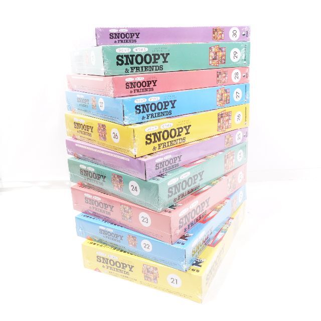 SNOOPY(スヌーピー)のDeAGOSTINI　SNOOPY&FRIENDS21～61　41点セット エンタメ/ホビーのおもちゃ/ぬいぐるみ(模型/プラモデル)の商品写真