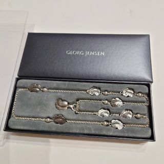 Georg Jensenジョージジェンセン リーフネックレス 葡萄の葉◯の ...